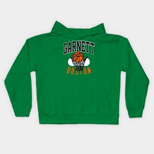 Vintage Boston 90's Basketball Shirt Kids Hoodie